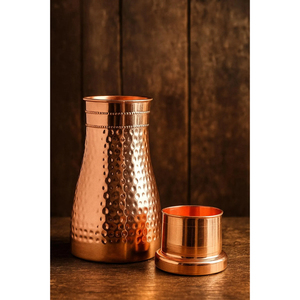 Producto Ayurvédico, Botella de Cobre Hecha a Mano, Pulida, Tamaño Personalizable, Mejor Precio, Botellas de Cobre de Alta Calidad, Fabricante y Exportador - Product Image 3