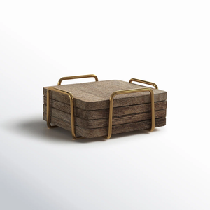 Sous-verres carrés en bois résistants à la chaleur, pour tasses à thé, accessoires décoratifs pour la maison, la cuisine et la salle à manger, en promotion au meilleur prix - Product Image 3