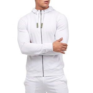 Survêtement zippé à capuche gris foncé imprimé pour homme, manches longues, écologique, séchage rapide, respirant, coupe sportive, poches latérales, hiver - Product Image 6