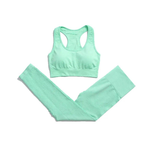 Conjunto de Yoga al por Mayor con el Último Diseño y Logotipo Personalizado, Ropa Deportiva, Leggings de Compresión, Conjunto de Yoga de Cintura Alta - Product Image 6