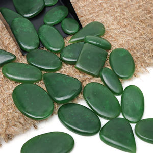 Venta al por mayor 2026 Colgante de gema de jade nefrita cabujón de plata de ley 925 para fabricación de joyas - Product Image 2