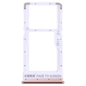 Per Xiaomi Poco X3, vassoio porta SIM e scheda Micro SD, colore oro, ricambio frontale per schermo in lega di alluminio - Product Image 1