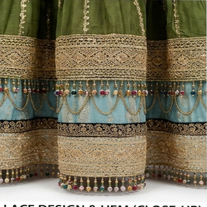 Vestido de novia de seda vintage de alta calidad para mujer, estilo salwar kameez, largo hasta el suelo, bordado, estilo étnico, vestido afgano kuchi, corte holgado. - Product Image 4