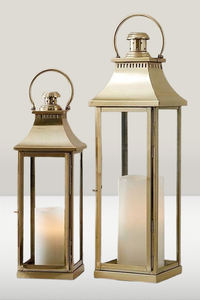 New Trending 2026 Metal Gold Color <b>Small</b> Size Candle <b>Lantern</b> for Home Gold Finish Candle Holder For Home & Garden Customized - Product Image 4