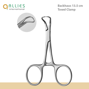 Pinzas Quirúrgicas de Acero Inoxidable para Procedimientos de Hemostasia y Sujeción de Tejidos - Product Image 3