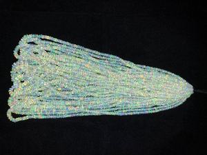 Perle lisse opale éthiopienne, perles lisses Welo rondelles perles éthiopiennes pour la fabrication de bijoux - Product Image 2