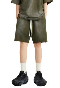 กางเกงขาสั้นกีฬาผู้ชายสไตล์อเมริกันสุดเทรนด์สำหรับฤดูร้อน ทรงหลวม ป้องกันรังสียูวี แห้งเร็ว ระบายอากาศได้ดี ความยาวระดับเข่า มีซิป - Product Image 2