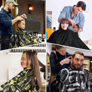 Cape de Coiffeur Professionnelle Imperméable en Polyester pour Salon de Coiffure, Personnalisable par Sublimation, Fermeture au Cou Ajustable - Product Image 6