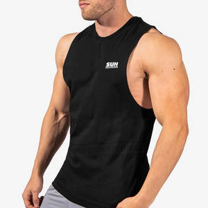 OEM Service Latest Design Knitted Breathable Gym <b>Singlet</b> <b>for</b> <b>Men</b> High Quality Low Price Top Selling Made in Pakistan - Product Image 2