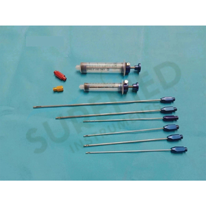 Juego de cánulas Micro Luer Lock SureMed Instruments de 10 piezas para transferencia de grasa facial, instrumentos quirúrgicos reutilizables con certificación CE - Product Image 5
