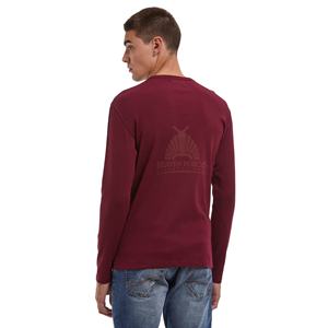 Artículo de gran oferta, nuevo diseño, Camiseta lisa de manga larga, camisetas de Color personalizadas con logotipo impreso personalizado para hombres, camisetas de algodón 100% - Product Image 2