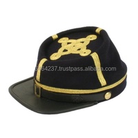 Gorras y Sombreros Kepi Franceses Hechos a Mano con Bordado 100% Lana de Alta Calidad, Reproducción Americana Vintage para Hombre