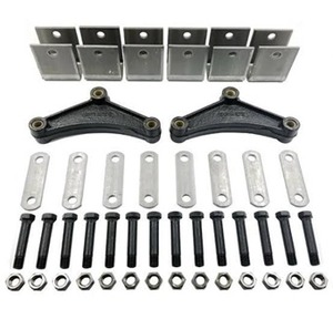 Kit de suspension pour remorque à double essieu pour ressorts à double œil de 1,75 po – Espacement entre les essieux de 33,5 po, hauteur des essieux de 4,5 po - Product Image 1