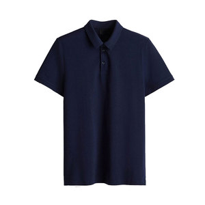 High Quality Solid 100% Cotton Sports Casual Business Short Sleeve Golf Shirt for Men with Anti-Wrinkle & Breathable Features - Product Image 1