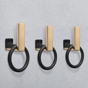 Porte-serviettes mural en métal haute résistance à double crochet, résistant à la rouille - Product Image 2