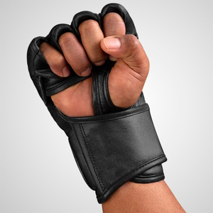 Guantes de Entrenamiento de MMA de Cuero PU con Logotipo Personalizado, Guantes de Boxeo Resistentes al Desgaste de Medio Dedo para Sparring - Product Image 3