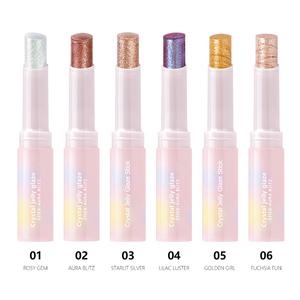 Barra Iluminadora Crystal Jelly Glaze, 6 Colores, Hidratante, Larga Duración, con Brillo, para Ojos, Marca Privada - Product Image 2