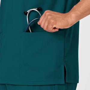 Haut de blouse médicale personnalisé pour hommes – Confortable, respirant, idéal pour les équipes de soins de santé - Product Image 2
