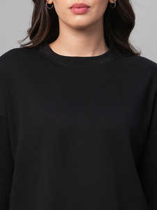 Top Corto Holgado con Bolsillos para Mujer |   Camiseta de Manga Corta y Cuello Redondo |   Casual, Mezcla de Algodón, Básico - Product Image 6