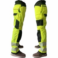 Güvenlik İş Pantolonları Çok Cepli Esnek Pantolonlar Toptan Unisex Yüksek Kalite Özelleştirilebilir Yüksek Görünürlüklü Nefes Alabilen Satılık