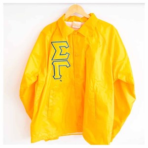 Iota | Phi | Theta Custom Greek Letters <b>Coaches</b> Jacket for Men Plus Size Wholesale Casual with Custom Logo Plain Dyed - Product Image 6
