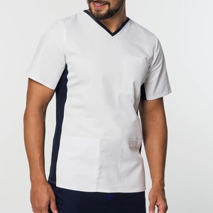 High Quality Men's Cotton Medical <b>Scrub</b> <b>Top</b> Set Durable Hospital Nurse Uniforms Comfortable Stylish Doctor Suits Knitted Fabric - Product Image 1
