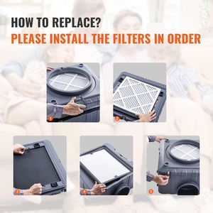 Filtri a Carbone Attivo, Confezione da 3, 4,78m x 4,78m, Filtro Aria di Ricambio ad Alta Efficienza Stadio 2, Compatibile con BlueD, Nuovo - Product Image 5