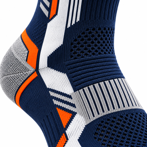 Premium Performance Thick <b>Wool</b>/Nylon Non-Slip Athletic Crew Socks with Breathable Mesh Arch Support Eco-Friendly Design - Product Image 3