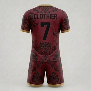 วัสดุโพลีเอสเตอร์ สวมใส่สบาย ยืดหยุ่นได้ดี เสื้อเจอร์ซีย์และกางเกงขาสั้นประสิทธิภาพสูง ออกแบบมาเพื่อการระบายอากาศ - Product Image 2