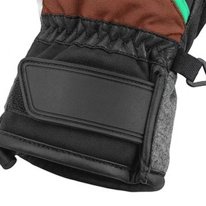 Gants de ski en cuir de qualité supérieure, isolés, tactiles, pour l'extérieur, marron, noir, vert, thermiques, imperméables, pour moto - Product Image 4