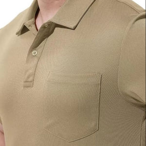 <b>Polo</b> <b>Shirts</b> For Men 100% Cotton Quick Dry Short Sleeve Casual Work T-<b>Shirts</b> <b>With</b> <b>Pocket</b> - Product Image 2