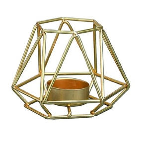 Hot Arrival Polish Finished Metal <b>Wire</b> Candle Holder Christmas Wedding Handmade Trendy Iron Stand Customized Size Shape - Product Image 6