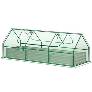Mini Serra Portatile Moderna con Telaio in Alluminio, Policarbonato e Polietilene per la Crescita delle Piante, Caratteristiche in PVC e Acciaio - Product Image 1