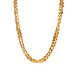 Cadena de Oro Sólido de 22K Estilo París, Collar Clásico de Eslabones para Hombres y Mujeres, Joyería Fina para Uso Diario, Regalo para Bodas y Fiestas - Product Image 1