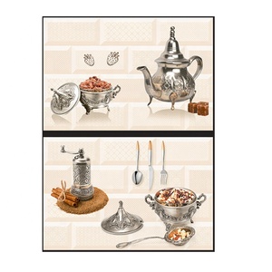 กระเบื้องผนังเซรามิก 3 มิติ คุณภาพสูง ขนาด 300*450 มม. สำหรับห้องครัว กระเบื้องปูพื้นทนไฟ ขนาด 30*45 ซม. สำหรับตกแต่งพื้น คุณภาพดี กระเบื้องผนัง PGVT - Product Image 1