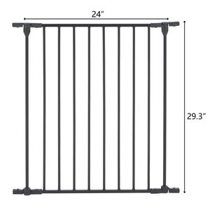 Prolunga Laterale Nera 70*80*2cm per Caminetti, Set di Accessori per Recinzioni a 1 Pezzo - Product Image 2