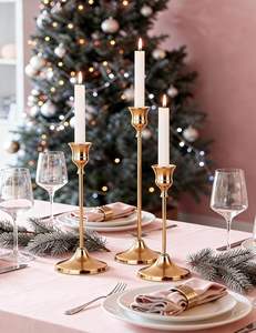 Porte-bougie de style vintage, 2 ensembles de 6 pièces pour une décoration intérieure classique, cadeau idéal pour un déménagement, un mariage et un anniversaire - Product Image 5