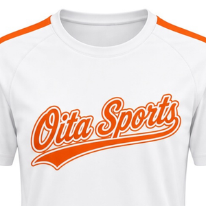 Maillot de cheerleading blanc et orange à manches courtes, haut d'uniforme sportif pour équipes, entraînement et compétition - Product Image 6