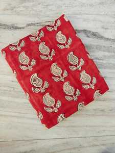 Hand Block Printed Multi Color Combed Cotton Eco-friendly Voile Fabric Dress Shirt Curtain Cover <b>Sewing</b> Garment Girls <b>Bag</b> - Product Image 1