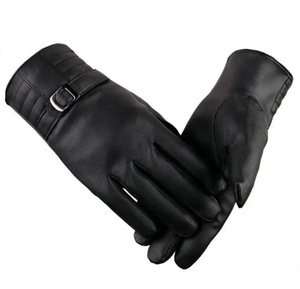 Guantes de Cuero Personalizados para Mujer, Nueva Colección de Invierno, Resistentes al Viento, de Cuero Vacuno Genuino - Product Image 4