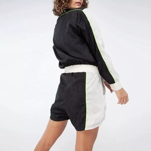 ชุดวิ่งแฟชั่นของผู้หญิง,เสื้อแจ็กเก็ตกีฬาแบบสองชิ้นออกแบบโลโก้ได้ตามต้องการ - Product Image 5