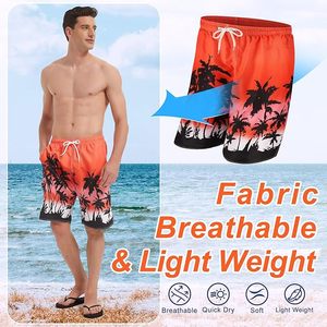 Shorts décontractés en toile tricotée pour hommes, coupe ajustée, poches à cordon, séchage rapide, couleur unie, collection été - Product Image 5