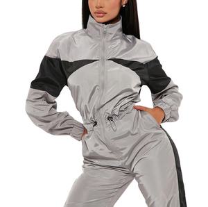 Trajes de mujer, ropa para correr de gimnasio, chándal para mujer, Anorak de Hip Hop, cortavientos de talla grande, disfraz de nailon, estilo de verano para mujer - Product Image 3