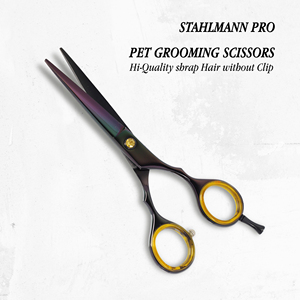 Ciseaux de toilettage pour animaux de compagnie avec coupe de précision pour la mise en forme, la coupe et l'entretien du pelage des animaux. Ciseaux professionnels pour salon de toilettage pour animaux. - Product Image 6