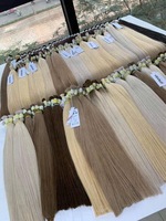 Extensions de cheveux naturels vierges vietnamiens NASA VIETNAM en vrac, à bandes et micro-liens, prix usine, brun foncé, brun clair, super double drawn