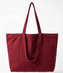 Bolsa de Mano de Lona de Algodón Rosa con Cremallera, Bolso de Hombro de Gran Capacidad para Compras, Viajes Diarios y Uso en el Supermercado - Product Image 5