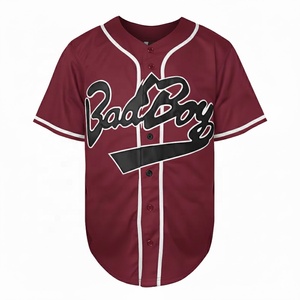 Venta caliente de camisetas de béisbol personalizadas 100% poliéster sublimación impresa transpirable de secado rápido al por mayor servicio OEM - Product Image 1