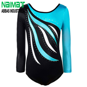 Maillot de Gimnasia para Niñas, Manga Larga, Transpirable, Elástico, Ropa de Danza, Uniforme de Entrenamiento Personalizado - Product Image 1