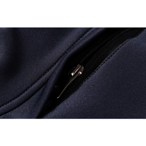 Ensemble de survêtement noir pour homme, sweat-shirt à fermeture éclair à manches longues, poches latérales, vêtements décontractés, col à capuche respirant, coupe régulière, hiver - Product Image 4