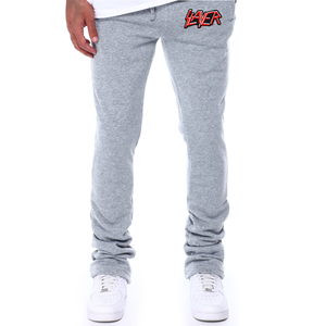 Pantalones de chándal informales para hombre Pantalones transpirables apilados con logotipo personalizado al por mayor Características antiarrugas - Product Image 1